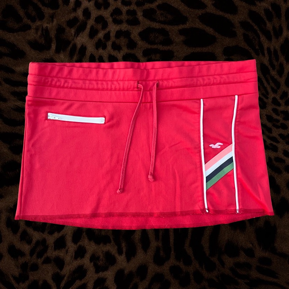 Y2K Sporty Hollister Red Mini Skirt